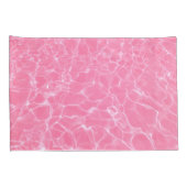 リアルなピンクの水パターン 枕カバー (裏面-右)