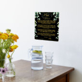 リアルなフォイル 新婦 新郎 母 父 ありがとう 箔ポスター (レイダウン (キッチン))