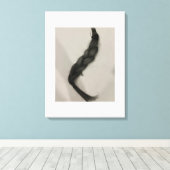 リアルなヘアスケッチ キャンバスプリント (インサイチュ (ウッドフロア))