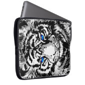 リアルなホワイトタイガーヘッド – Tiger Laptop Case ラップトップスリーブ (正面右)