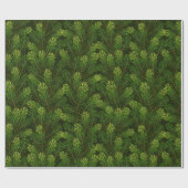 リアルなモミ/パインパターン ラッピングペーパー (フラット)