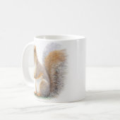 リアルなリス肖像画 コーヒーマグカップ (正面左)