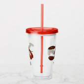 リアルなロブスターグラフィッパーソナライズされたクス アクリルタンブラー (右)