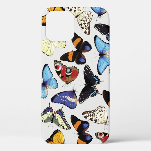 リアルなヴィンテージ蝶コレクション。 Case-Mate iPhoneケース (裏面)