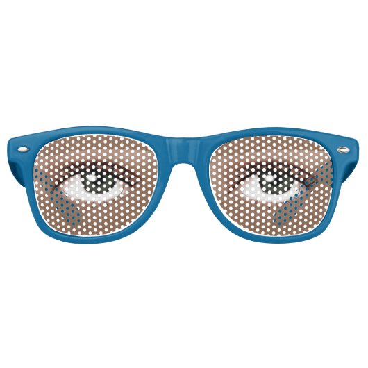 リアルな人間の目がリアル レトロサングラス (正面)