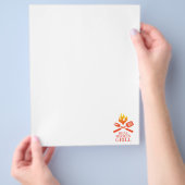 リアルな女性が焼く チラシ (手)