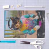リアルな曲を披露するDJ子猫、Purr Mix-a-Lot 薄葉紙 (クラフト)