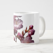 リアルな桜の花 ジャンボコーヒーマグカップ (正面右)