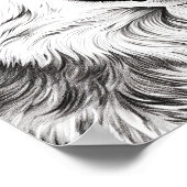 リアルな犬の大人の色 ポスター (角)