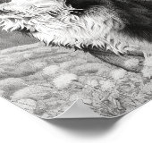 リアルな犬の大人の色 ポスター (角)