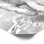 リアルな犬の大人の色 ポスター (角)