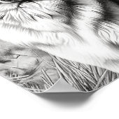 リアルな犬の大人の色 ポスター (角)