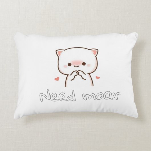 リアルな猫の枕 – もっと落ち着きたい アクセントクッション (正面)