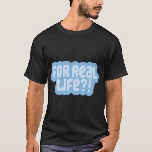 リアルな生活の青 Tシャツ (正面)