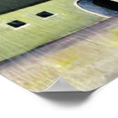 リアルな神秘的な石の城、リエージュ ポスター (角)