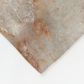 リアルな茶色フェイクの大理石模様 フリースブランケット (角)