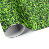 リアルな草写真テクスチャおもしろい明るい緑 ラッピングペーパー (ロールコーナー)