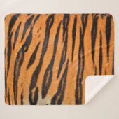 リアルな虎の肌のテクスチャ。 シェルパブランケット (正面(横))