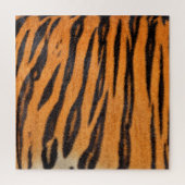 リアルな虎の肌のテクスチャ。 ジグソーパズル (縦)