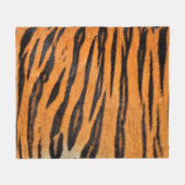 リアルな虎の肌のテクスチャ。 フリースブランケット (正面(横))