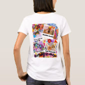 リアルな表情 "Bumble-Gum" ダジャレTシャツ Tシャツ (裏面)