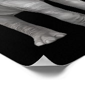 リアルな象の背景 ポスター (角)