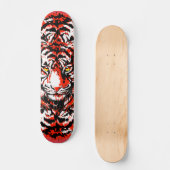 リアルな赤いタイガーの頭 – Tiger Skateboard スケートボード (正面)