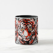 リアルな赤いタイガーマグ – タイガーコーヒーカップ マグカップ (中央)