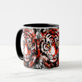 リアルな赤いタイガーマグ – タイガーコーヒーカップ マグカップ (正面左)
