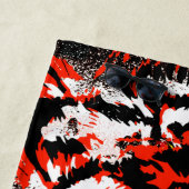 リアルな赤い虎の頭 – 虎のビーチタオル ビーチタオル (インサイチュ)