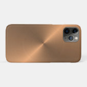 リアルな金属テクスチャー 磨かれた銅 Case-Mate iPhoneケース (裏面(横))