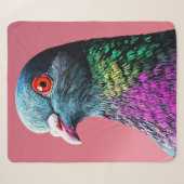 リアルな鳩の肖像画: 華麗なる鳩のマジェスティ シェルパブランケット (正面(横))