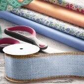 リアルなBurlapテクスチャシンプル素朴Sage Green サテンリボン