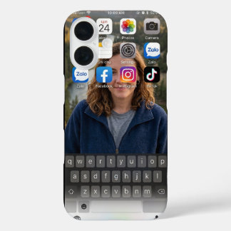 リアルなiPhoneホーム画面 山の湖 iPhone 16ケース