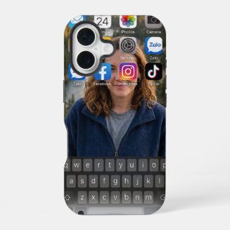 リアルなiPhoneホーム画面 山の湖 iPhone 16ケース