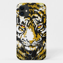 リアルなTiger iPhoneケース – タイガーヘッドスケッチ