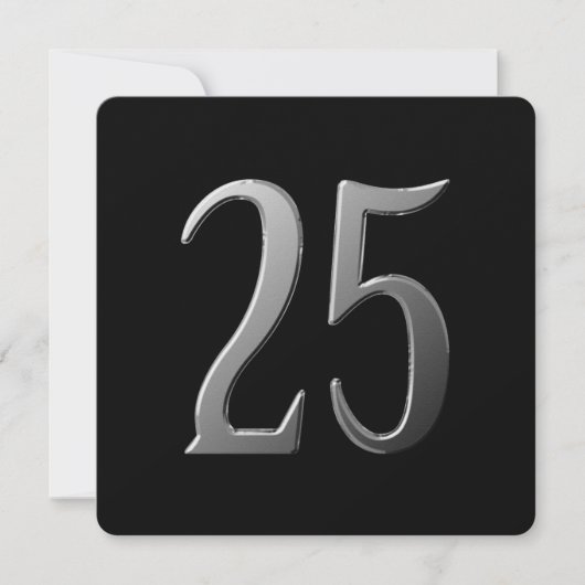 リアルの25周年情報 招待状 (正面)