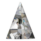 リアルひし形： 3Dクローズアップ パーティーハット (裏面)