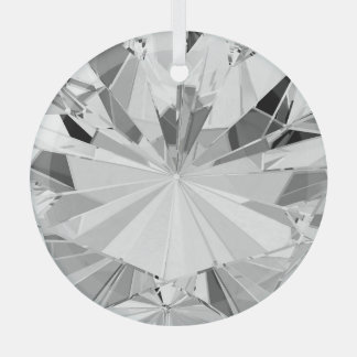 リアルひし形： 3Dテクスチャのクローズアップ ガラスオーナメント