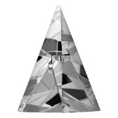 リアルひし形： 3Dテクスチャのクローズアップ パーティーハット (裏面)