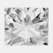 リアルひし形: 3Dテクスチャのクローズアップ フリースブランケット (正面(横))