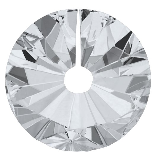 リアルひし形： 3Dテクスチャのクローズアップ ブラッシュドポリエステルツリースカート (正面)