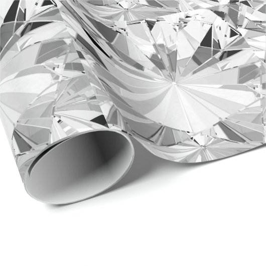 リアルひし形: 3Dテクスチャのクローズアップ ラッピングペーパー (ロールコーナー)