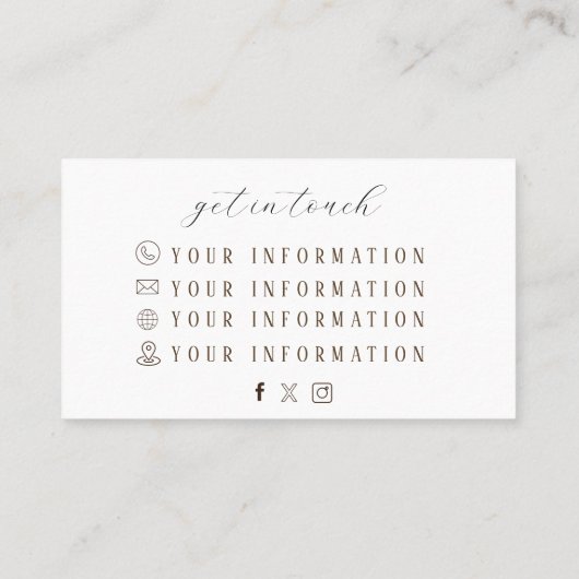 リアルぼほフラワー名刺 名刺 (裏面)