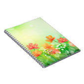 リアルぼやけ春背景–2374 ノートブック (右側)