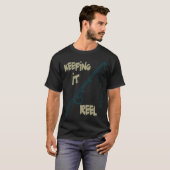 リアルを貫く - 釣り Tシャツ (正面フル)