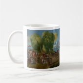 リアルアート コーヒーカップ、トロイア人、Dosso Dossi コーヒーマグカップ (左)