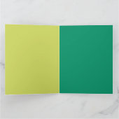 リアルオーガニックリーフコラージュ緑ありがとう カード (内部)