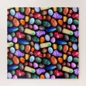 リアルカラフルな岩と結晶のパターン ジグソーパズル (横)