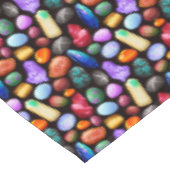 リアルカラフルな岩と結晶のパターン テーブルクロス (アングル)